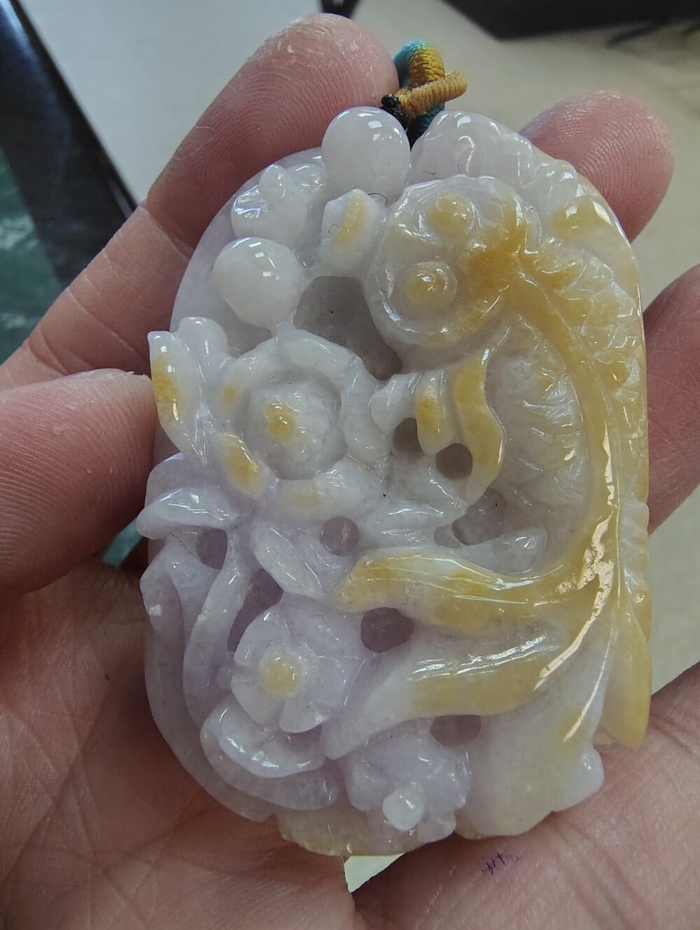 Natural Burmese Jadeite Pendant